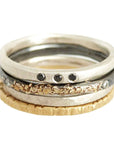 The Jane Stack Rings - Matte Silver - KMJ Kate Maller Jewelry Jewelry - Rings