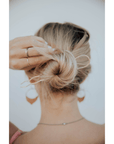 Hammered Brass Hair Pin - KMJ Claire Sommers Buck Gifts - Hair Accessory