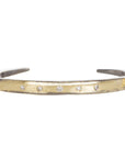 Walking on the Moon Cuff 2.0 - 22k/18k Gold, Oxidized silver + VS Diamonds