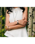 Classic Aspen Cuff - 18k gold, Oxidized Silver + Reclaimed Diamonds - KMJ Kate Maller Jewelry Jewelry - Bracelets