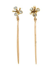 Blossom Needle Bronze Earrings