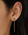 Blossom Needle Bronze Earrings