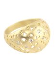 Shadow Dome Band with Diamond - 14ky Gold - KMJ Made By Branch Jewelry - Rings