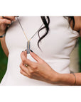 Classic Aspen Necklace - 18k gold, Oxidized Silver + Reclaimed Diamonds - KMJ Kate Maller Jewelry Jewelry - Necklaces
