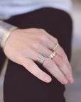Summer Travel Band - 22k Gold, Oxidized Silver + Reclaimed Diamonds - KMJ Kate Maller Jewelry Jewelry - Rings