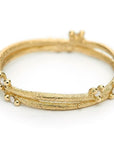 Diamond Encrusted Wrap Band - 18k + White Diamonds - KMJ Ruth Tomlinson Jewelry - Bridal