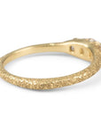 3 Stone Old Mine Cut Diamond Ring - 18k Gold + Diamonds Sz 7 - KMJ Erin Cuff Jewelry - Bridal