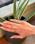 Stay Golden Band - 18k gold, Oxidized Silver, Reclaimed Brilliant Diamonds + Black Diamonds - KMJ Kate Maller Jewelry Jewelry - Bridal