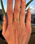 Golden Terra Band - 18k Gold + Reclaimed Diamonds - KMJ Kate Maller Jewelry Jewelry - Rings