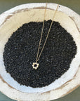 Organic Princess Necklace - 18k gold, Oxidized Silver + Diamonds - KMJ Kate Maller Jewelry Jewelry - Necklaces