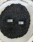 Oxidized Silver Scattered Diamond Band - 4mm, 7mm, 10mm - KMJ Kate Maller Jewelry Jewelry - Rings