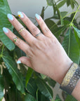 Golden Terra Band - 18k Gold + Reclaimed Diamonds - KMJ Kate Maller Jewelry Jewelry - Rings