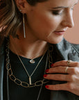 Luxe Aspen Necklace - 18k gold, Oxidized Silver + Reclaimed Diamonds - KMJ Kate Maller Jewelry Jewelry - Necklaces