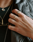 18ky Gold Scattered Diamond Band (Diamonds All The Way Around) - 4mm, 7mm, 10mm - KMJ Kate Maller Jewelry Jewelry - Rings