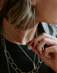 Traveler’s Coin Necklace - 22k/18k Gold, Oxidized Silver + Reclaimed Diamonds