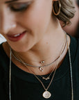Mirage Trio Pendant - 14ky + Diamonds - KMJ Emilie Shapiro Fine Jewelry - Necklaces