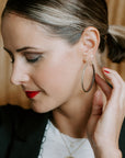 Chelsea Hoops - Large - 22k/18k Gold + Oxidized Silver - KMJ Kate Maller Jewelry Jewelry - Earrings