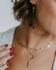Mini Turning Aspen Necklace (redesigned) - 18k Gold, Oxidized Silver + Reclaimed Diamonds - KMJ Kate Maller Jewelry Jewelry - Necklaces