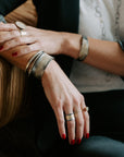 Walking on the Moon Cuff 2.0 - 22k/18k Gold, Oxidized silver + VS Diamonds - KMJ Kate Maller Jewelry Jewelry - Bracelets