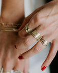 Shine On Diamond Ring - 18ky Gold + VS Reclaimed Diamonds 3.5mm