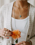 Yellow Diamond Solitaire RIng with Beaded Setting - 14k Gold, Yellow, White + Gray Diamonds - KMJ Ruth Tomlinson Jewelry - Bridal