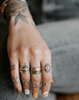 Warrior Band - 22ky Gold + Oxidized Argentium Silver - KMJ Kate Maller Jewelry Jewelry - Bridal