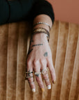 Slice Stacking Rings - 22k/18k Gold, Oxidized Silver + Reclaimed Brilliant Diamonds - KMJ Kate Maller Jewelry Jewelry - Bridal