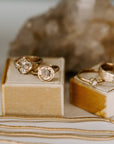 Wide Gold + Baguette Diamond Band with 14k + Diamonds - KMJ Atelier Narce Jewelry - Bridal