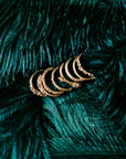 Textured Half Round Wedding Band In Yellow Gold With A Diamond - KMJ Ruth Tomlinson Jewelry - Bridal