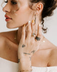 Crown Shadow Band -18ky Gold, 14kpw + VS Diamonds - KMJ Kate Maller Jewelry Jewelry - Bridal