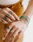 City Lights Band - 22k Gold, Oxidized Silver + Reclaimed Diamonds - KMJ Kate Maller Jewelry Jewelry - Rings