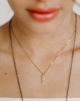 Golden Aspen Bauble Necklace - 18ky + VS Diamonds - KMJ Kate Maller Jewelry Jewelry - Necklaces