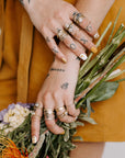 Aspen Wedding Band - 18ky Gold, 18kpw Gold + VS Diamonds - KMJ Kate Maller Jewelry Jewelry - Bridal