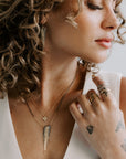Decidedly Deco Earrings - 18k/22k Gold, Silver - KMJ Kate Maller Jewelry Jewelry - Earrings