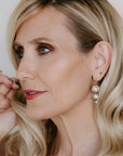 Blossom Earring Drops - 22k Gold Dust, 18k Gold + Oxidized Silver - KMJ Kate Maller Jewelry Jewelry - Earrings