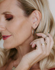 Chelsea Hoops - Small - 22k/18k Gold + Oxidized Silver - KMJ Kate Maller Jewelry Jewelry - Earrings