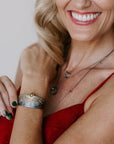 OOAK Sun Rays Cuff - 22k/18k Gold, Silver + Diamonds