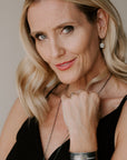 Black + Gold Scattered Diamond Disc Earrings - 18ky Gold, Oxidized Silver + Reclaimed Diamonds - KMJ Kate Maller Jewelry Jewelry - Earrings