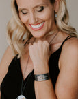 OOAK Hip to Be Square Cuff - 18ky Gold, Silver + Diamonds - KMJ Kate Maller Jewelry Jewelry - Bracelets