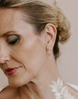 Traveler Huggie Hoops - 18ky Gold + Colored Diamonds - KMJ Kate Maller Jewelry Jewelry - Earrings