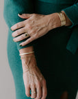 Narrow Scattered Diamond Cuff - 18ky Gold + VS Diamonds - KMJ Kate Maller Jewelry Jewelry - Bracelets