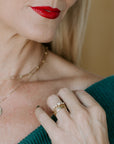 Slice Diamond Band - 18ky Gold + Colored Diamonds - KMJ Kate Maller Jewelry Jewelry - Bridal