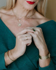 Narrow Scattered Diamond Cuff - 18ky Gold + VS Diamonds - KMJ Kate Maller Jewelry Jewelry - Bracelets
