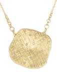 Aspen Squared Statement Necklace - 14ky Gold + Diamonds - KMJ Kate Maller Jewelry Jewelry - Necklaces
