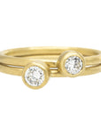 Shine On Diamond Ring - 18ky Gold + VS Reclaimed Diamonds 3.5mm