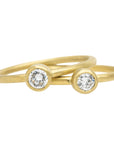 Shine On Diamond Ring - 18ky Gold + VS Reclaimed Diamonds 4mm
