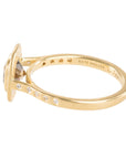 OOAK Champagne Cushion Cut Diamond Halo Ring + VS Accents - 18k Gold + Diamonds 6 - KMJ Kate Maller Jewelry Jewelry - Rings