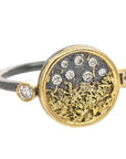 Traveler’s Coin Ring - 22k/18k Gold + Reclaimed Diamonds - KMJ Kate Maller Jewelry Jewelry - Rings