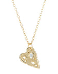 Mini Shadow Heart in 14k + Diamond - KMJ Made By Branch Jewelry - Necklaces