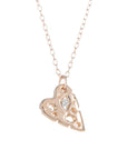Mini Shadow Heart in 14k + Diamond - KMJ Made By Branch Jewelry - Necklaces